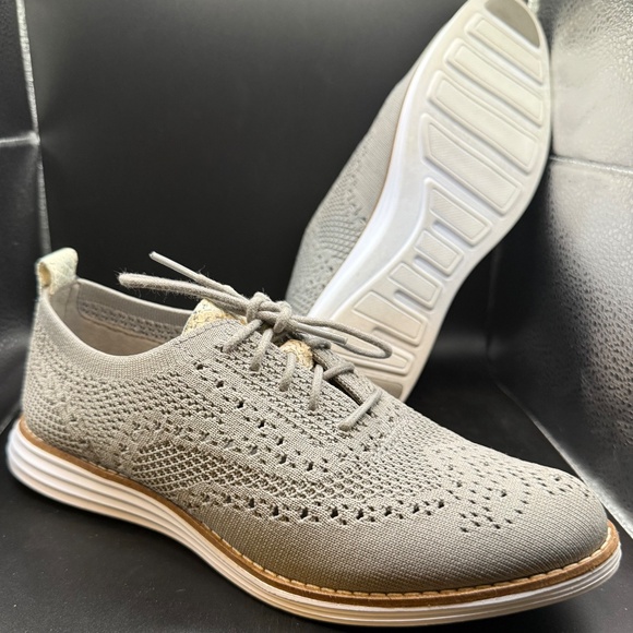 Cole Haan Womens Gray Wingtip Original Grand Oxfords size 7.5B - Picture 6 of 6